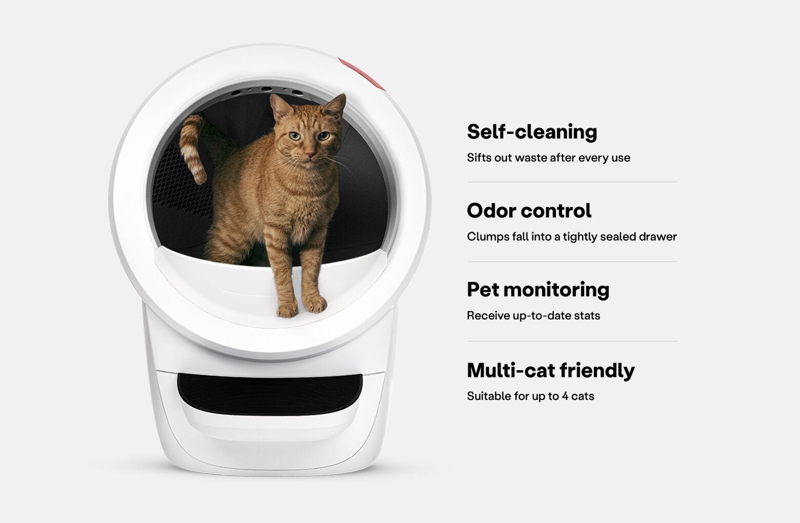 This unique litter box has saved me hours on cleaning my apartment