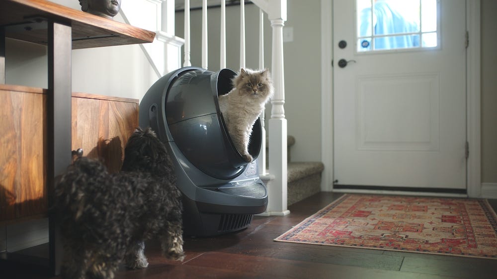 Litter robot clearance door