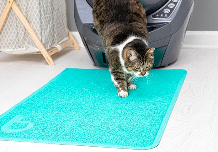 Cat litter mat rubber grey - Laroy Group
