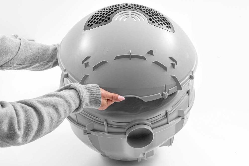 Globe cap separating from globe